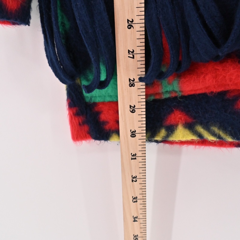 Vtg WESTBOURNE Jacket Womens Size‎ XXL Southwestern Print Fleece Fringe Coatigan - Picture 9 of 12
